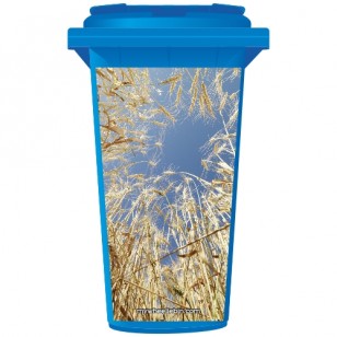 Wheat In A Field Wheelie Bin Sticker Panel